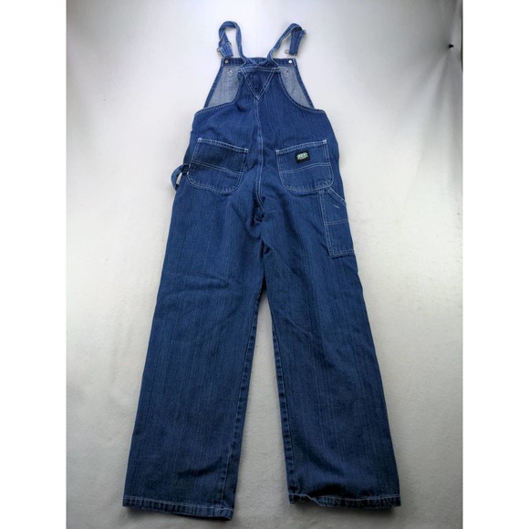 Womens Key Carpenter Denim Bib Overalls Size 14 Pockets - Picture 2 of 10